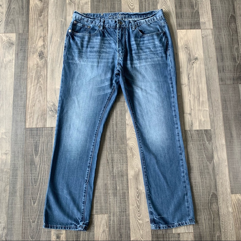 38x32 Chip & Pepper Ike Slim Straight Jeans